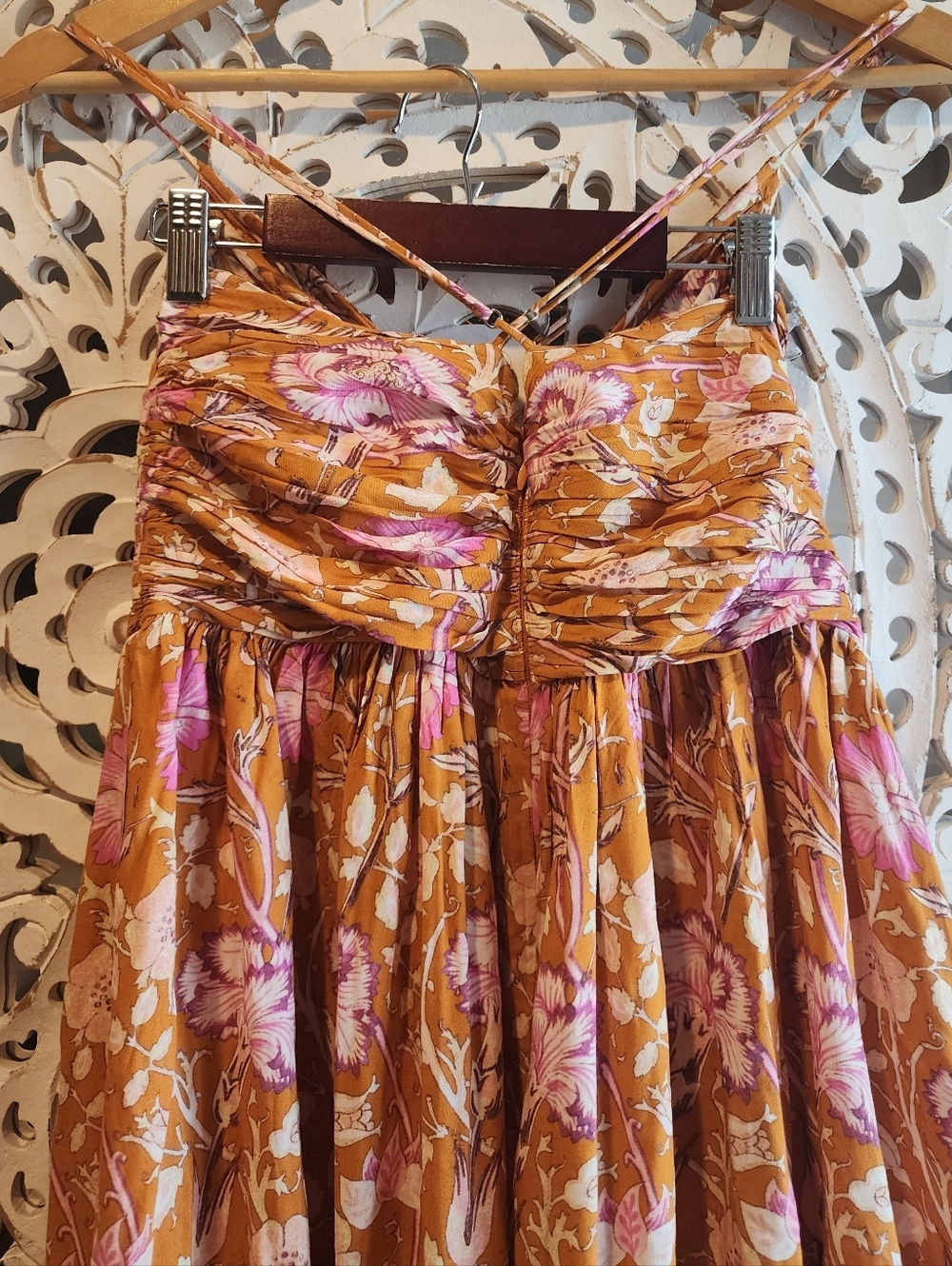REVOLVE JEN'S PIRATE BOOTY FLORAL STRAPS MAXI DRESS SIZE LARGE - Picture 13 of 15